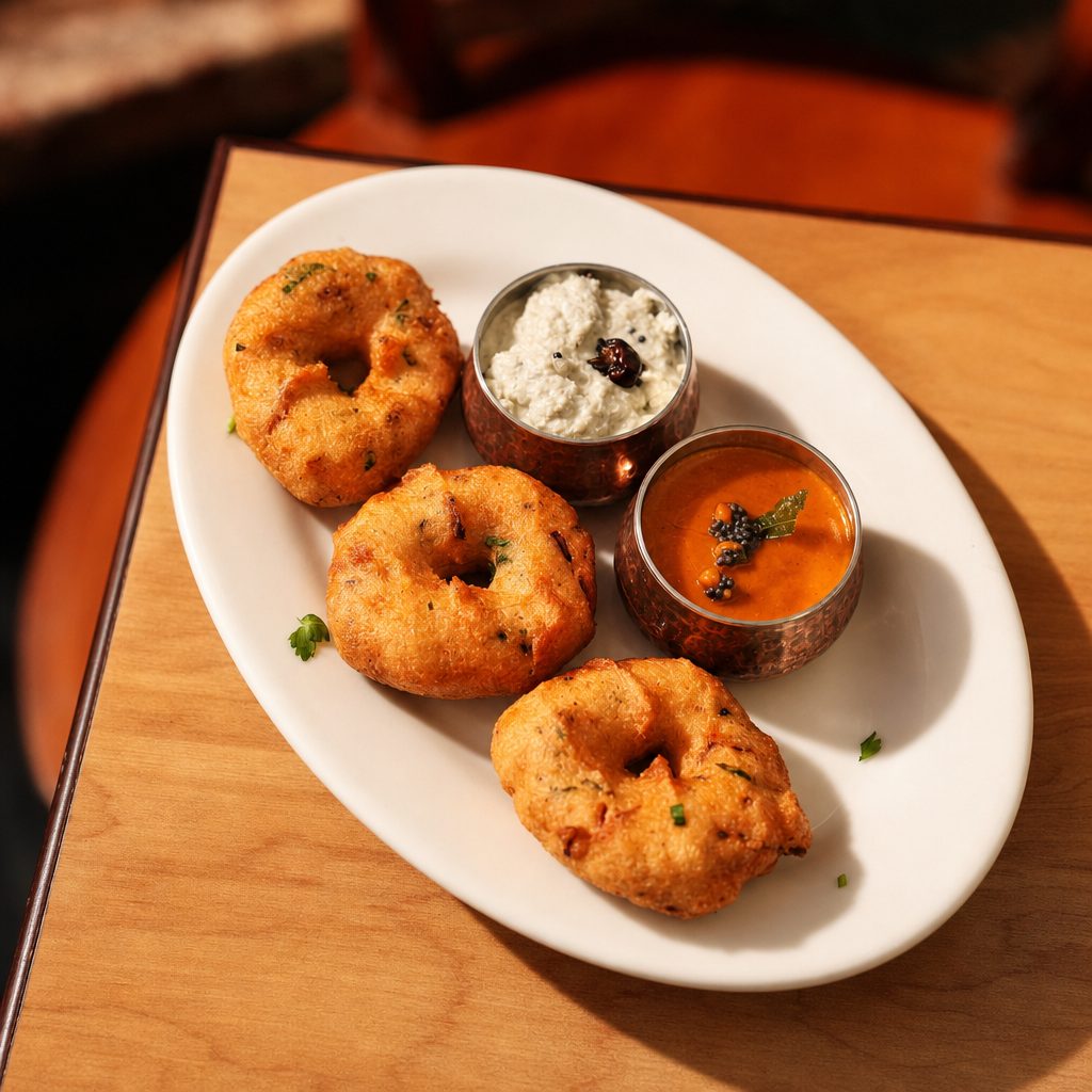 Medhu Vada (3 pcs).