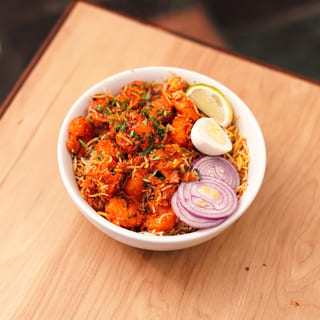 Hyderabadi Shrimp 65 Biryani