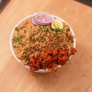 Dindigul Thalappakatti Shrimp 65 Biryani