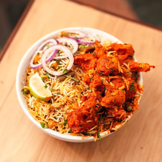 Hyderabadi Fish 65 Biryani